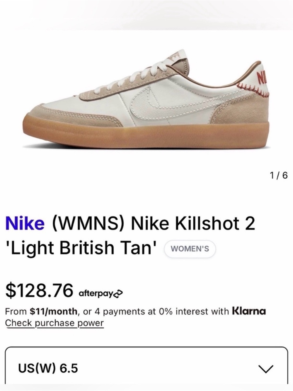 Nike Killshot 2 Women's Sneakers - White & Light Tan